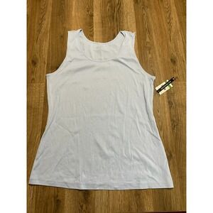 Studio Works Tank Top, Women's Size Large, Blue, Sleeveless NWT